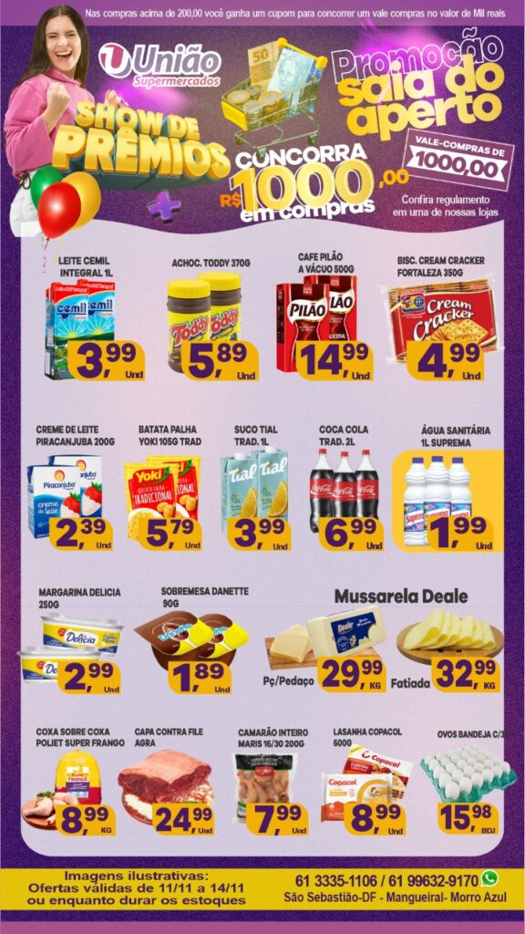 encartes de ofertas supermercado união são sebastião df