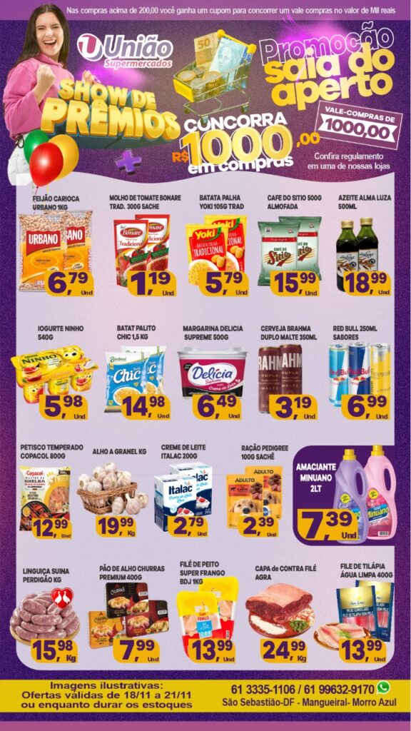 encartes de ofertas supermercado união são sebastião df