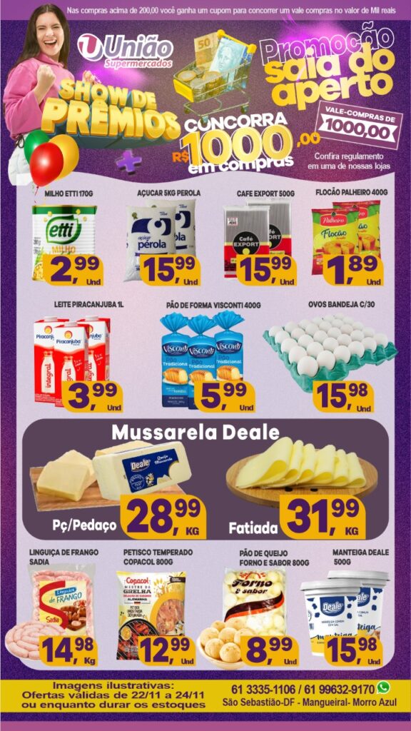encartes de ofertas supermercado união são sebastião df
