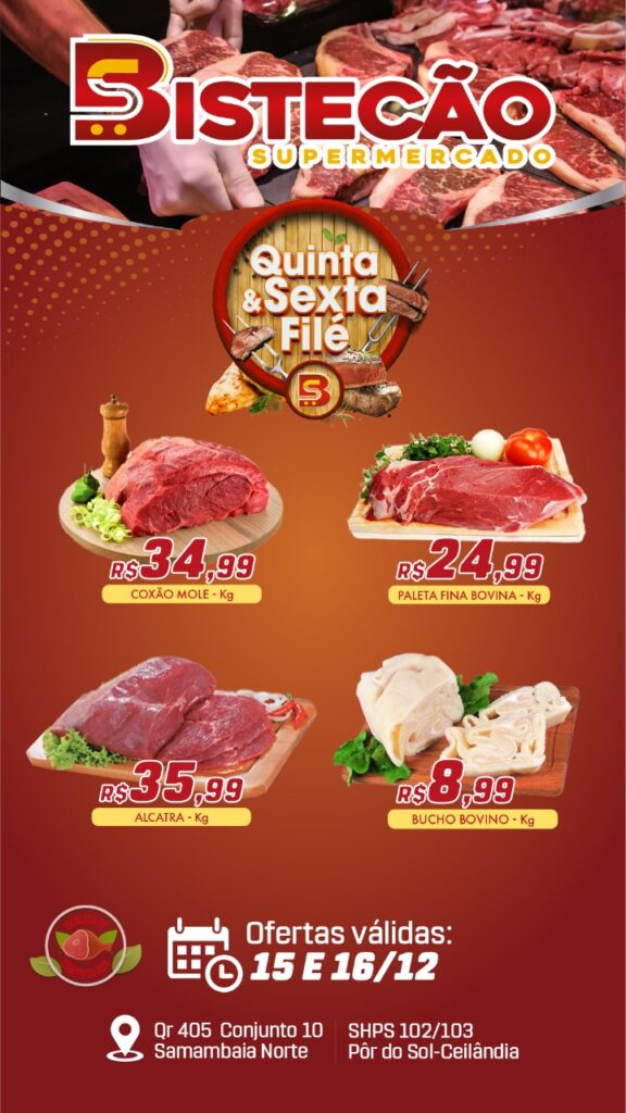 ofertas supermercado bistecão Brasília DF