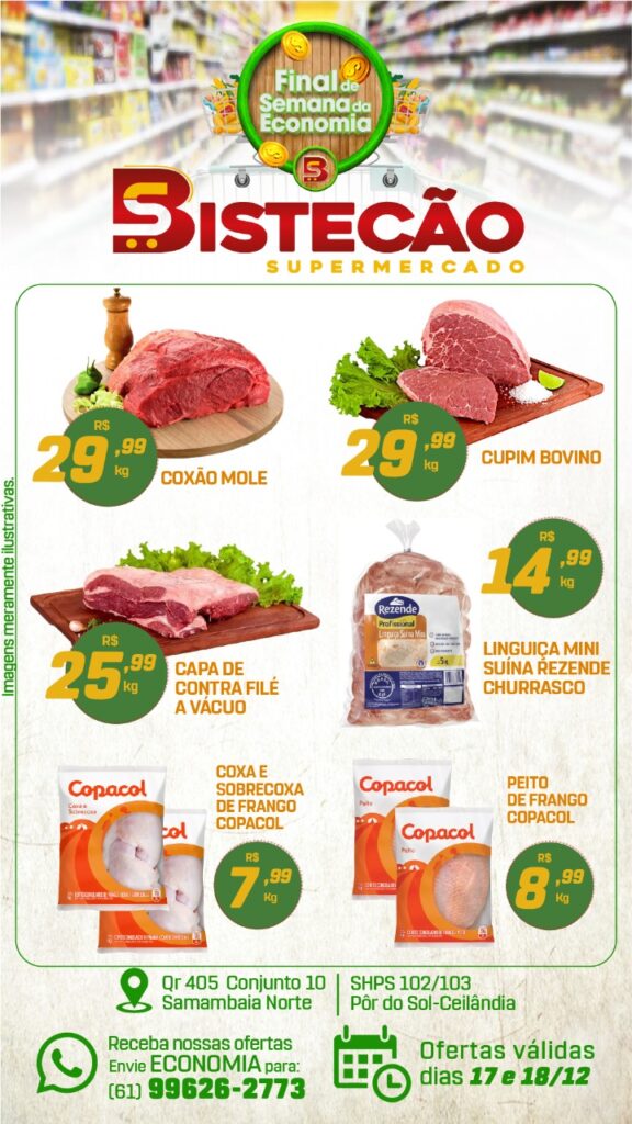 ofertas supermercado bistecão Brasília DF