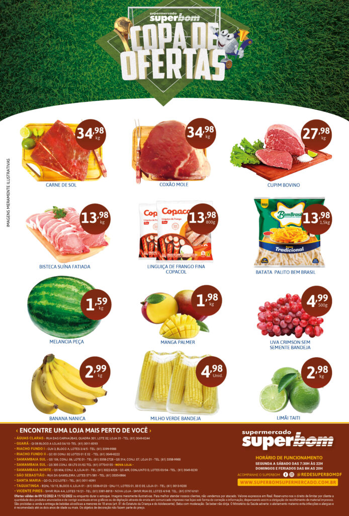 encarte de ofertas supermercado superbom brasilia df