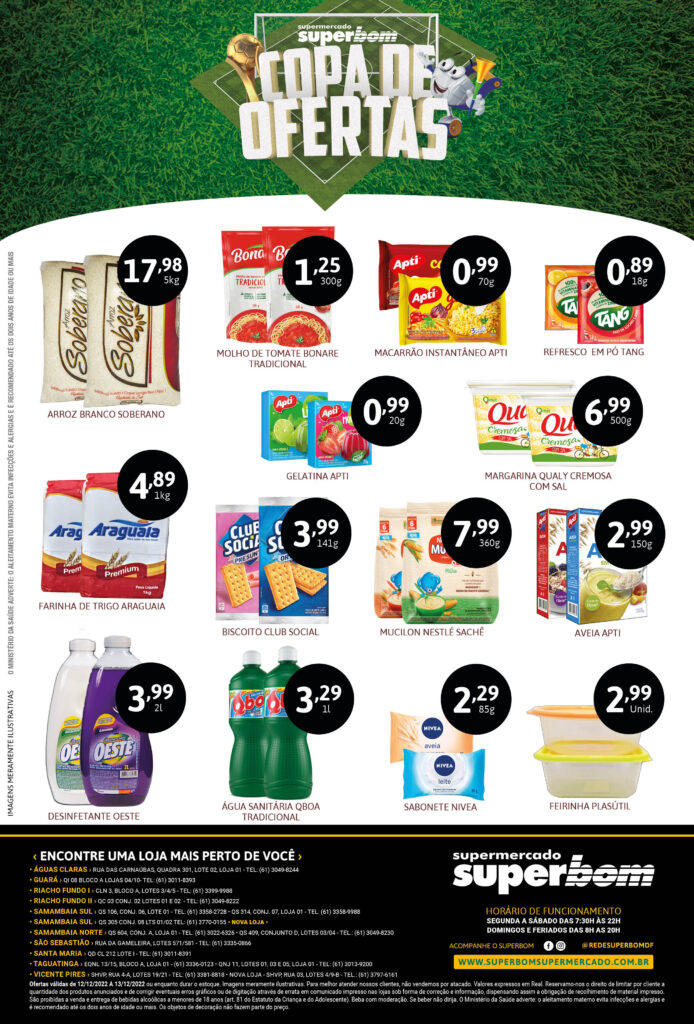 encarte de ofertas supermercado superbom brasilia df