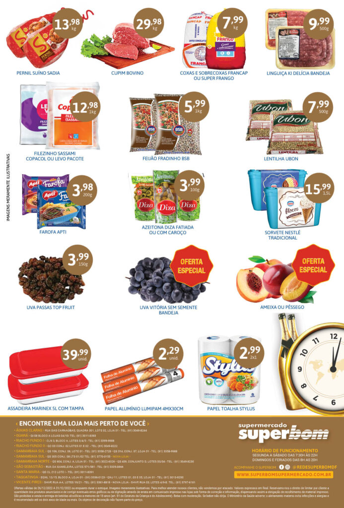 encarte de ofertas supermercado superbom brasilia df