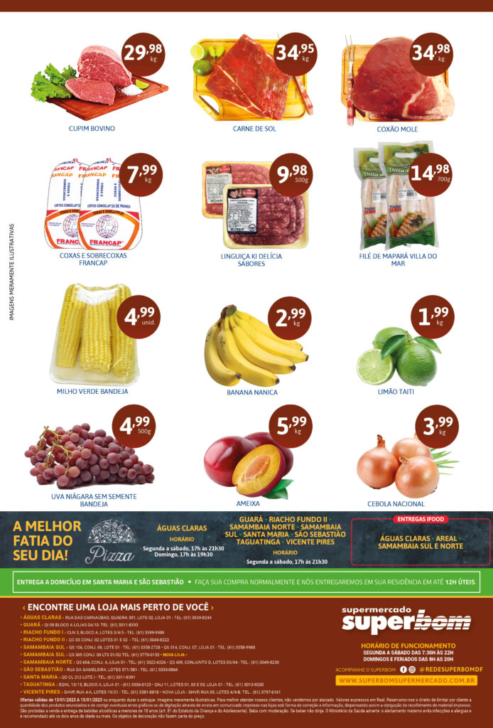 encarte de ofertas supermercado superbom brasilia df