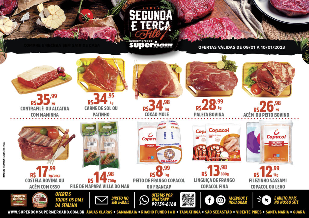 encarte de ofertas supermercado superbom brasilia df