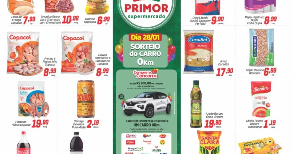 Supermercado Primor até 30/01/2023