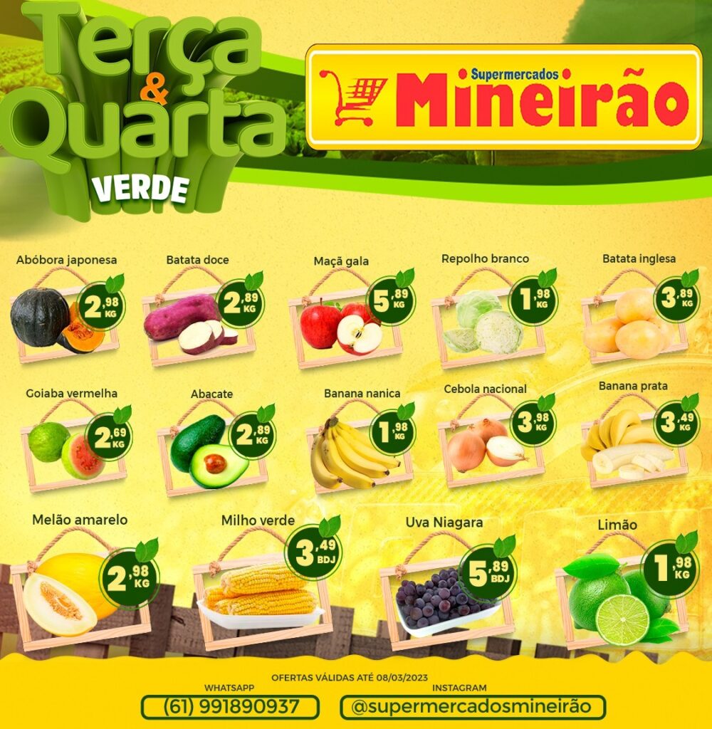 encartes de ofertas supermercado mineirão Brasília DF
