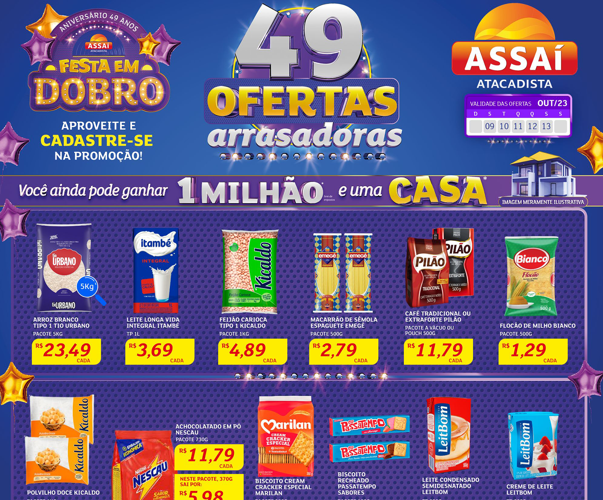 Assaí Atacadista até 13/10/2023