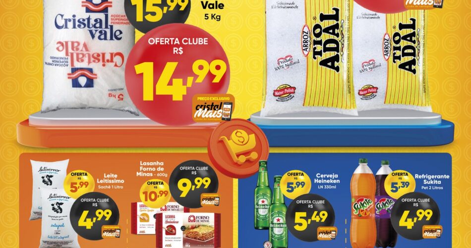 Cristal Supermercado até 16/10/2023