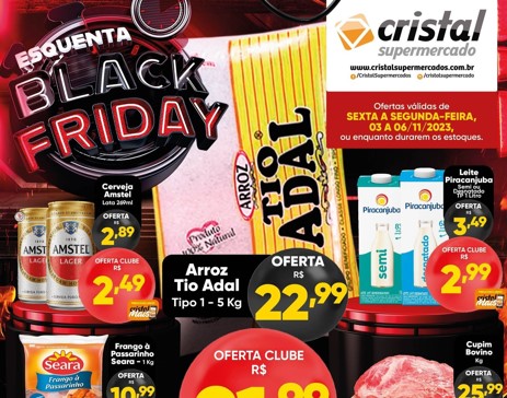 Cristal Supermercado até 06/11/2023