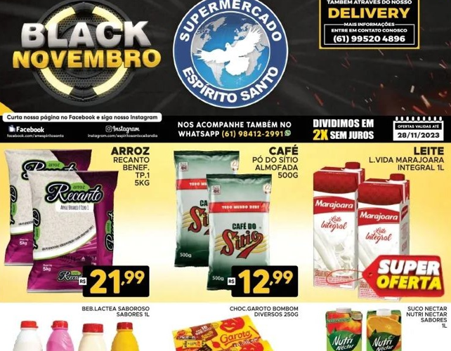 Supermercado Espírito Santo até 28/11/2023