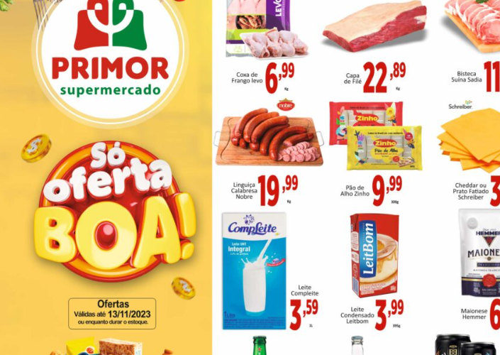 Supermercado Primor até 13/11/2023