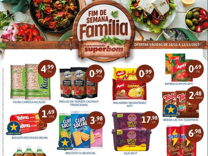 Supermercado Superbom até 12/11/2023