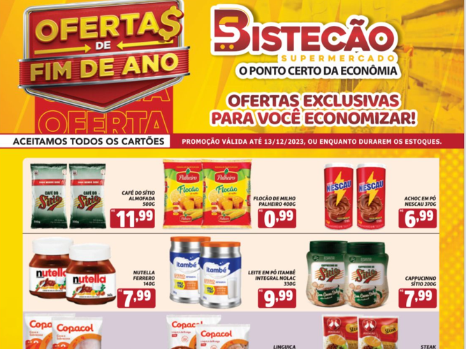 Supermercado Bistecão até 13/12/2023