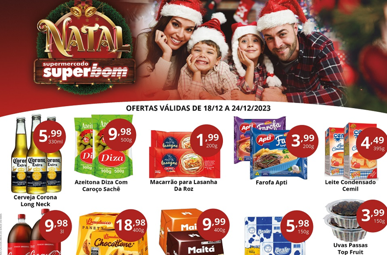 Supermercado Superbom até 24/12/2023