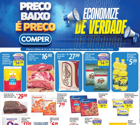 Supermercado Comper até 28/01/2024