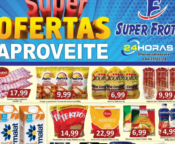 Supermercado Super Frota até 23/01/2024