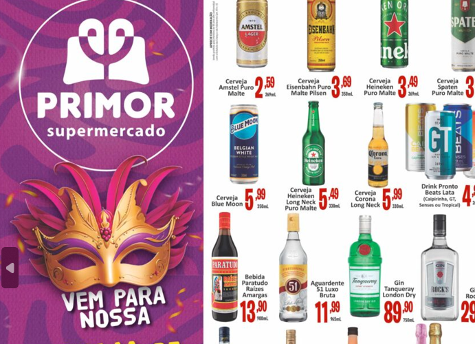Supermercado Primor até 20/02/2024
