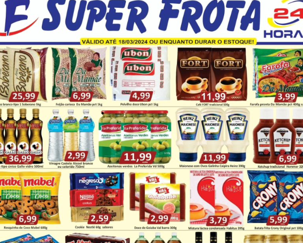 Supermercado Super Frota até 18/03/2024