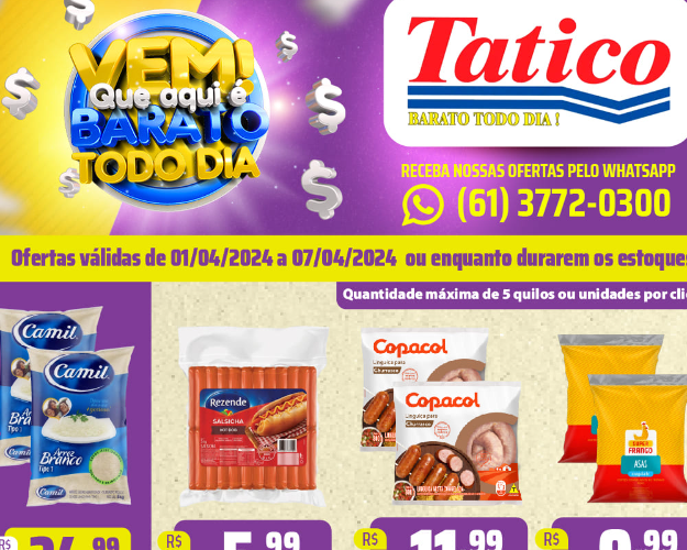 Supermercado Tatico até 07/04/2024