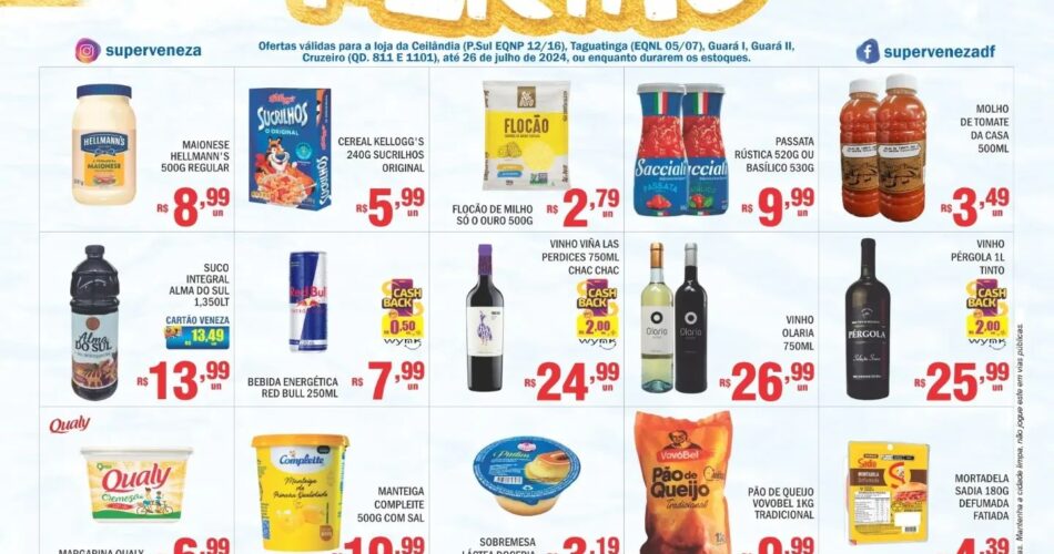 Supermercado Veneza até 26/07/2023