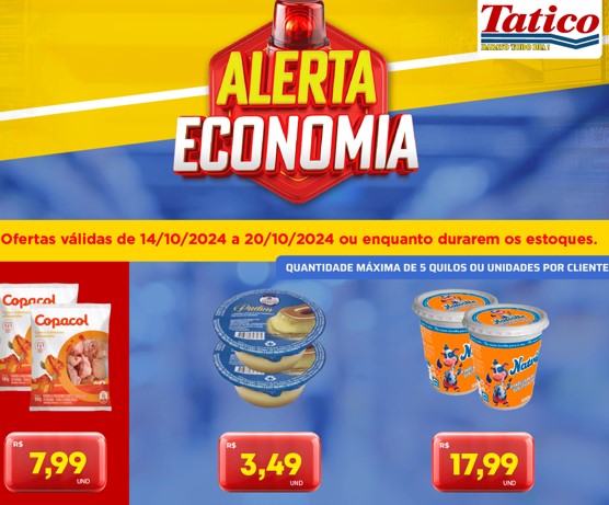 Supermercado Tatico até 20/10/2024