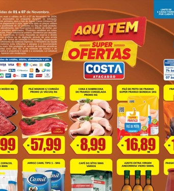Atacadão Costa até 07/11/2024