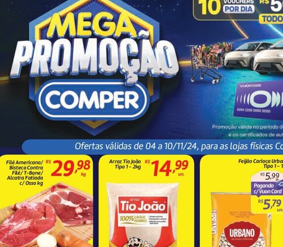 Supermercado Comper até 10/11/2024