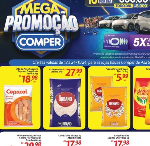 Supermercado Comper até 24/11/2024