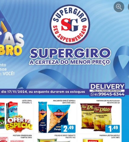 Supermercado SuperGiro até 17/11/2024