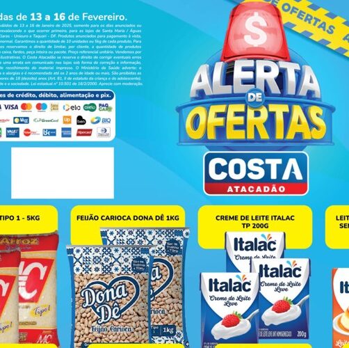 Atacadão Costa até 16/02/2025