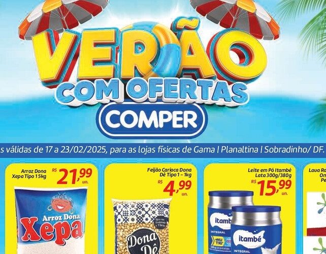 Supermercado Comper até 23/02/2025