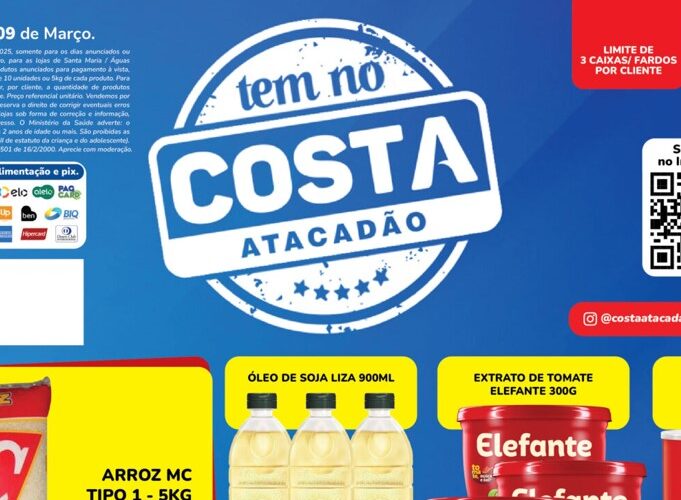 Atacadão Costa até 09/03/2025