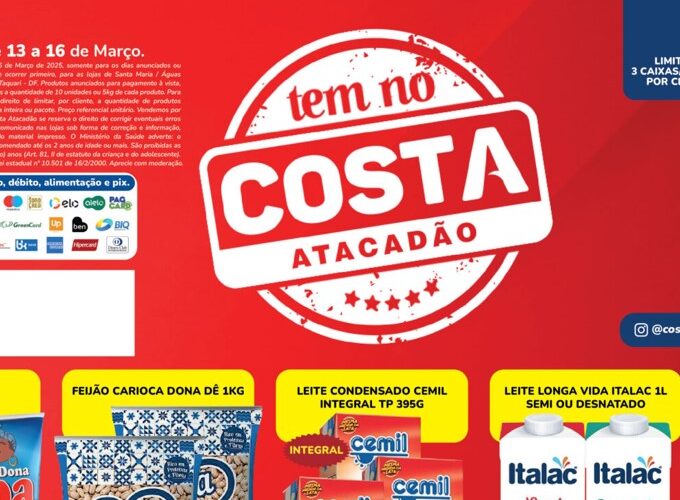 Atacadão Costa até 16/03/2025