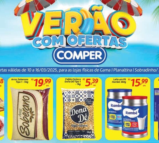 Supermercado Comper até 16/03/2025