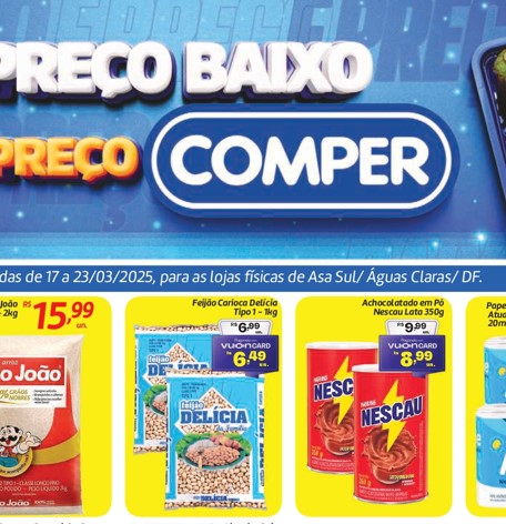 Supermercado Comper até 23/03/2025
