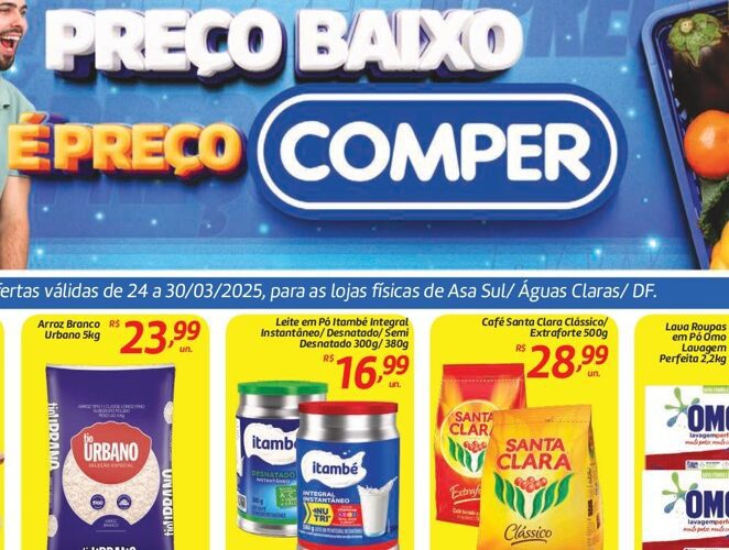 Supermercado Comper até 30/03/2025
