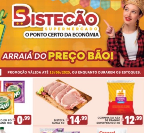 Supermercado Bistecão até 13/06/2025