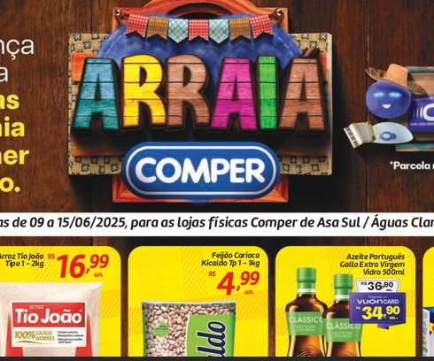 Supermercado Comper até 15/06/2025