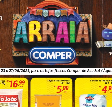 Supermercado Comper até 27/06/2025