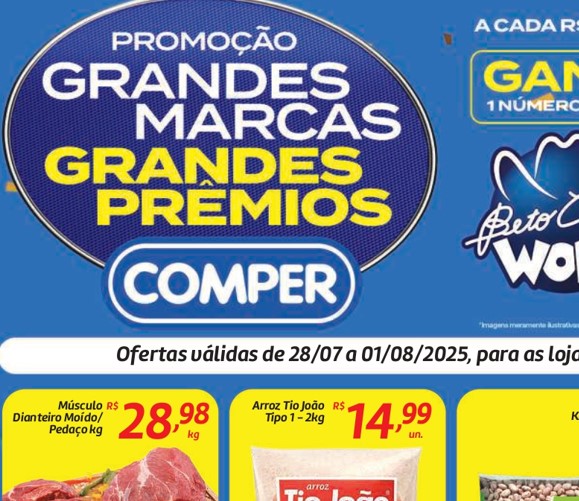 Supermercado Comper até 01/08/2025