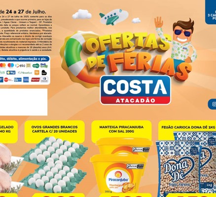 Atacadão Costa até 27/07/2025