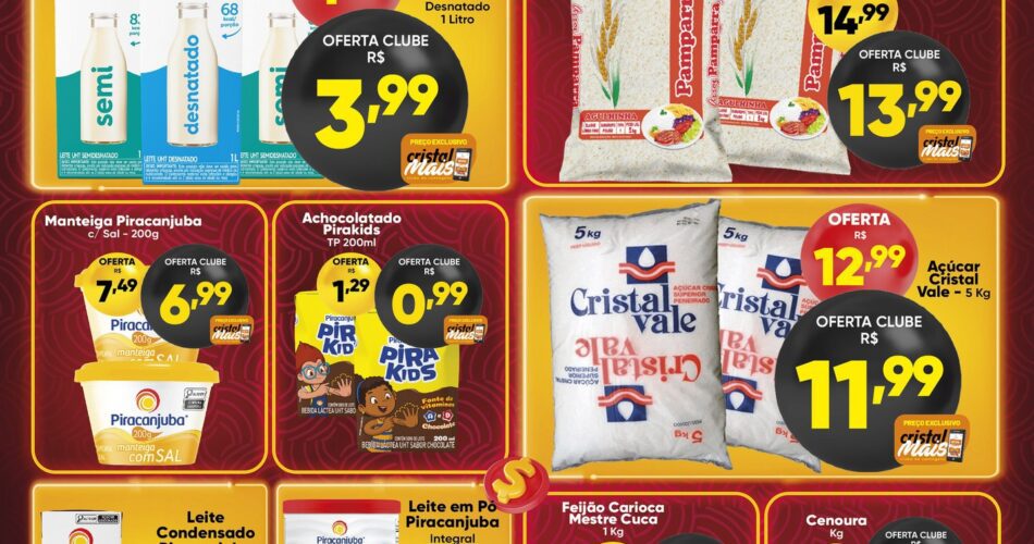 Cristal Supermercado até 01/09/2025