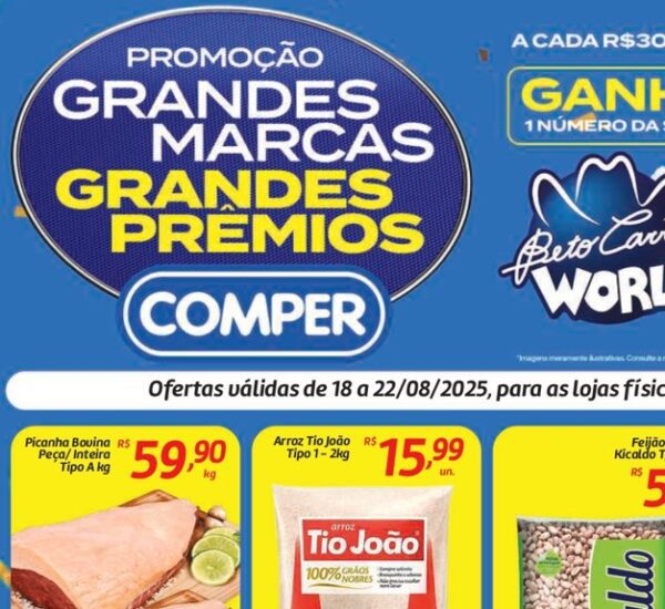 Supermercado Comper até 22/08/2025 Supermercado Comper até 22/08/2025