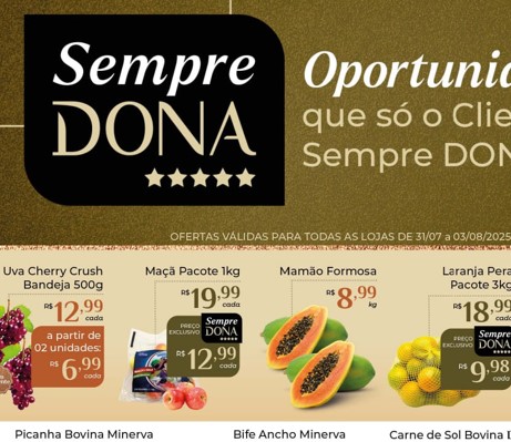 Supermercado Dona de Casa até 03/08/2025