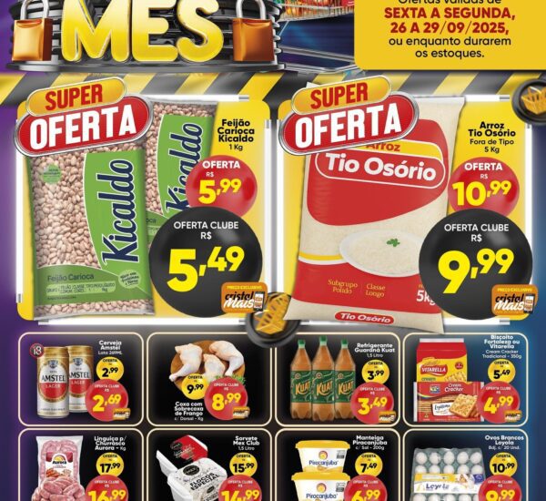 Cristal Supermercado até 29/09/2025