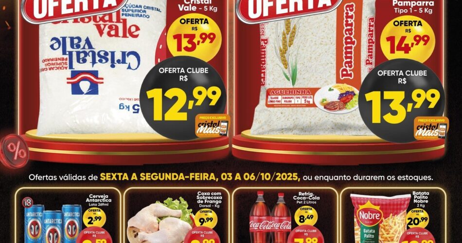 Cristal Supermercado até 06/10/2025