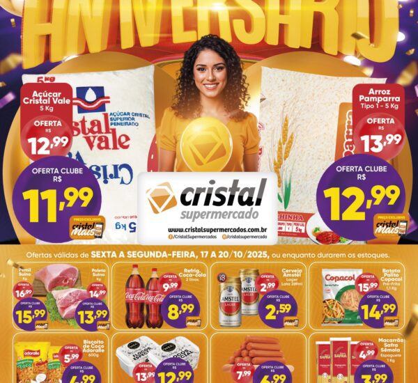 Cristal Supermercado até 20/10/2025 Cristal Supermercado até 20/10/2025