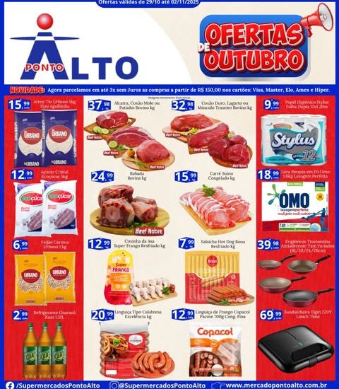 Supermercado Ponto Alto até 02/11/2024 Supermercado Ponto Alto até 02/11/2024